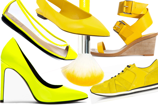 обувь желтого цвета