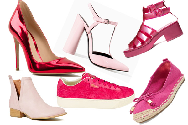 обувь розового цвета весне-лето 2014