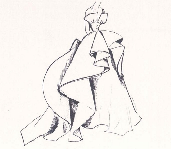 Платье, которое вдохновило на создание кольца Trompe L'oeil