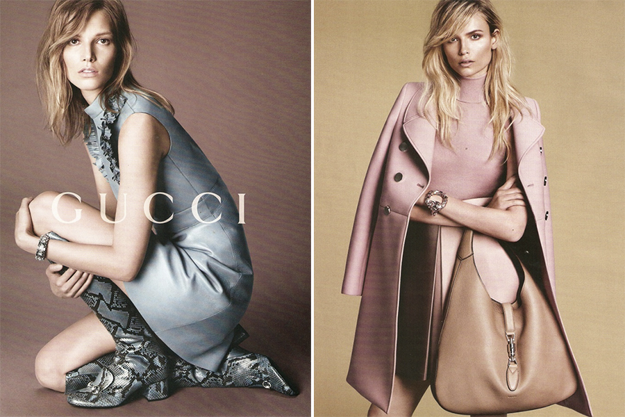 Сразу четыре супермодели в осенней кампании Gucci