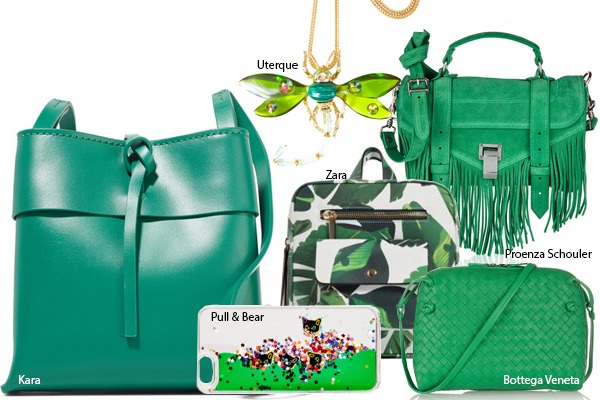 зеленые сумки